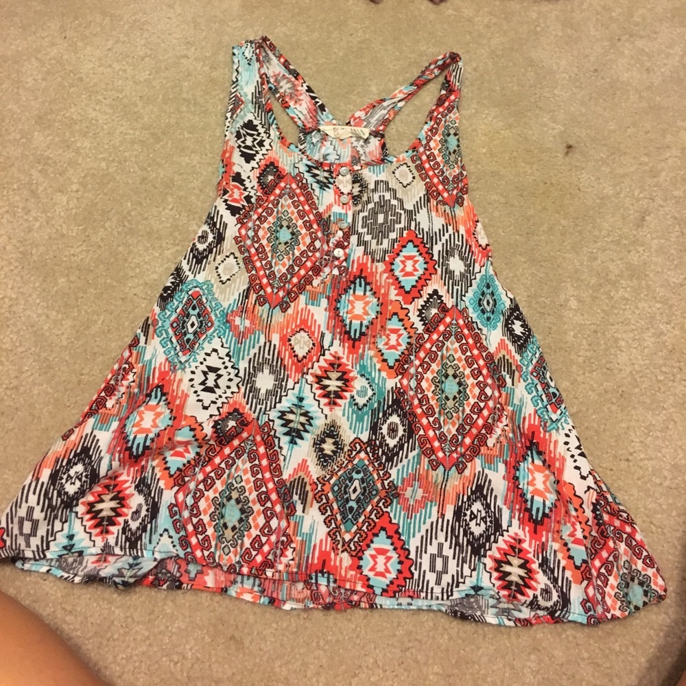 Patterned tank top - M